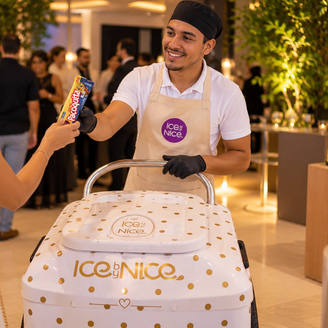 Carrinho de picolé Ice by Nice para eventos